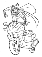 A coloring page of winx club